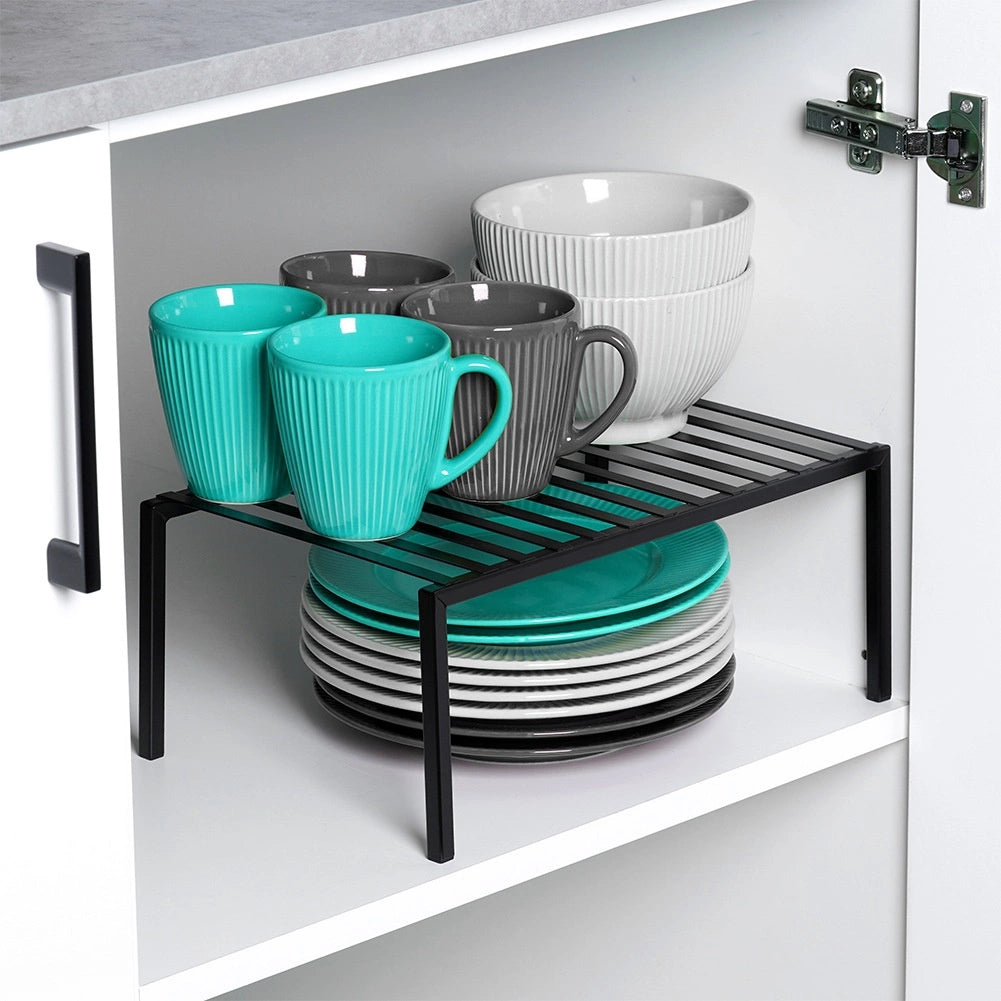 Kitchen Shelf, Black Metal 33x21x14 cm