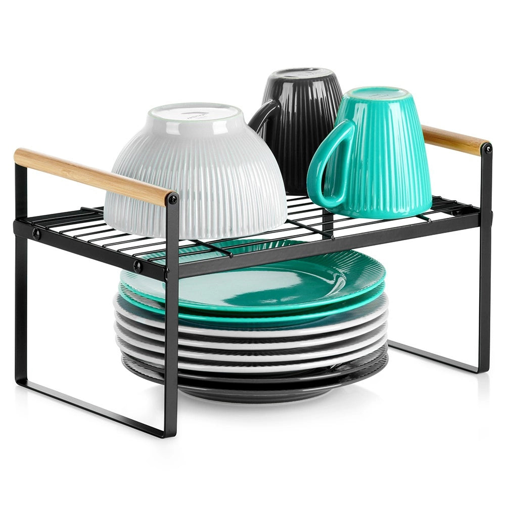 Kitchen Shelf, Black Metal, 33x21x19.5 cm