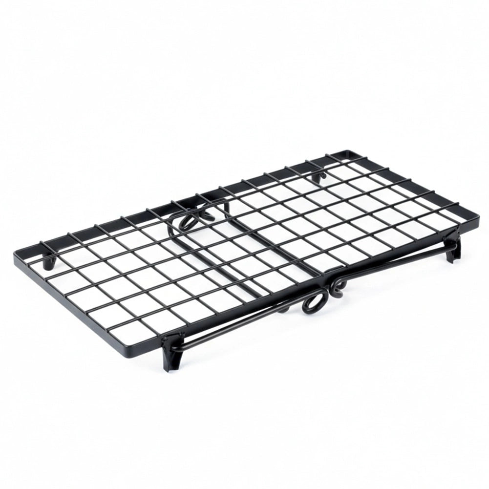 Kitchen Shelf Organizer, Black Metal, 36x22x15 cm