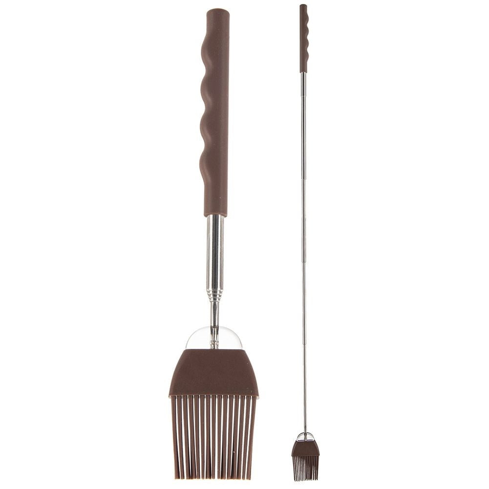 Kitchen brush with telescopic handle for grilling and baking