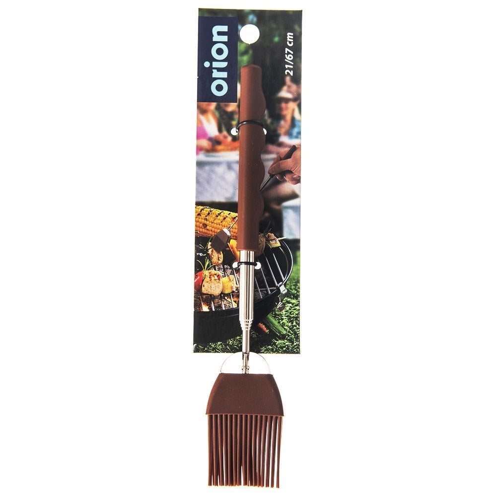 Kitchen brush with telescopic handle for grilling and baking