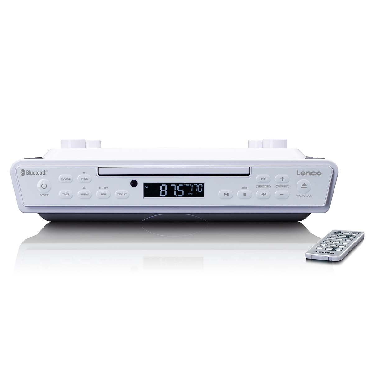 Kitchen clock radio with CD Bluetooth® and Remote Control White
