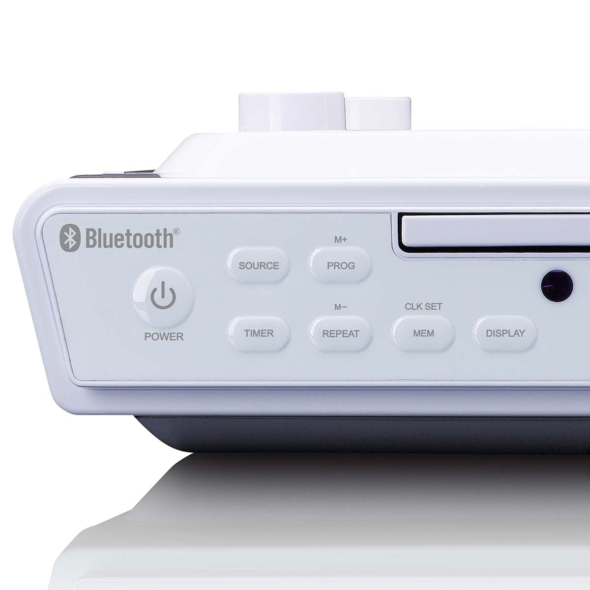 Kitchen clock radio with CD Bluetooth® and Remote Control White