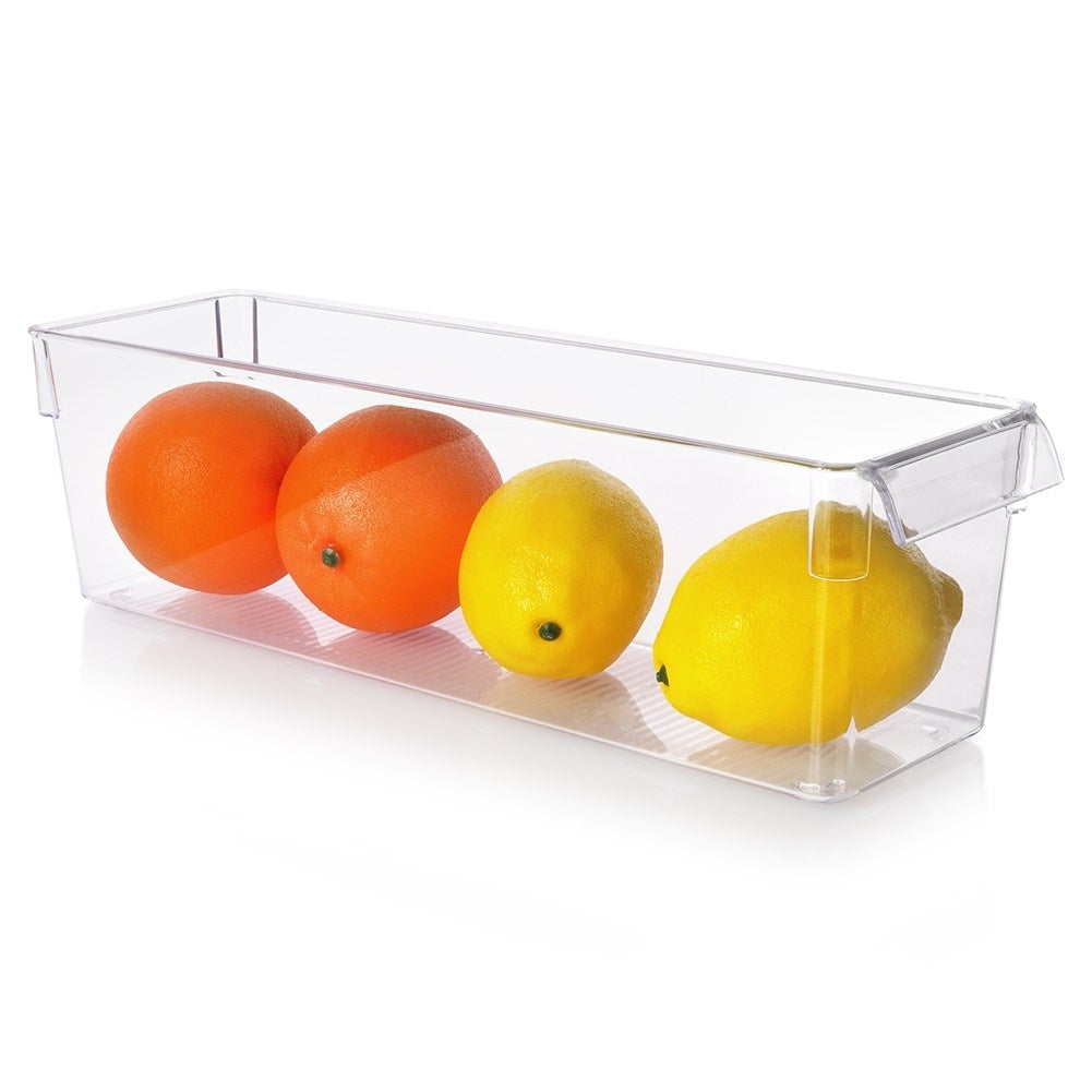 Kitchen container for food storage in the refrigerator