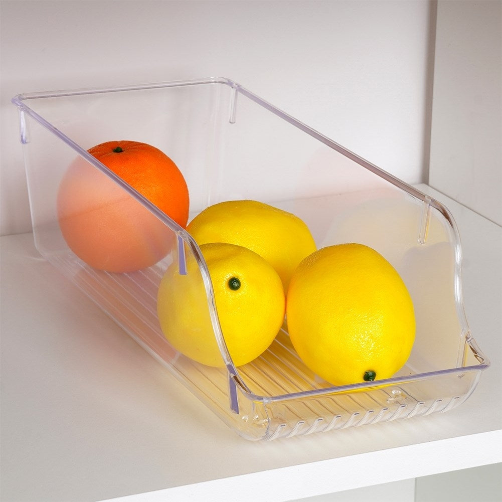 Kitchen container for food storage in the refrigerator