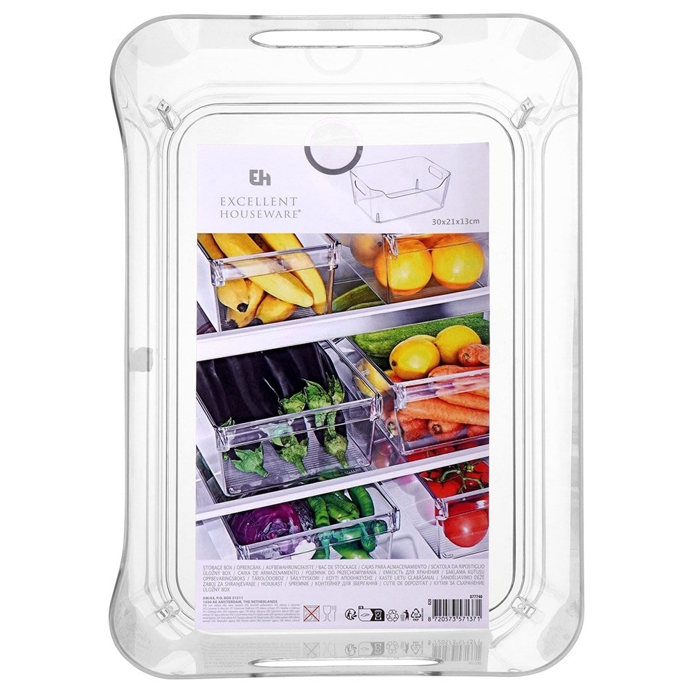 Kitchen container for food storage in the refrigerator