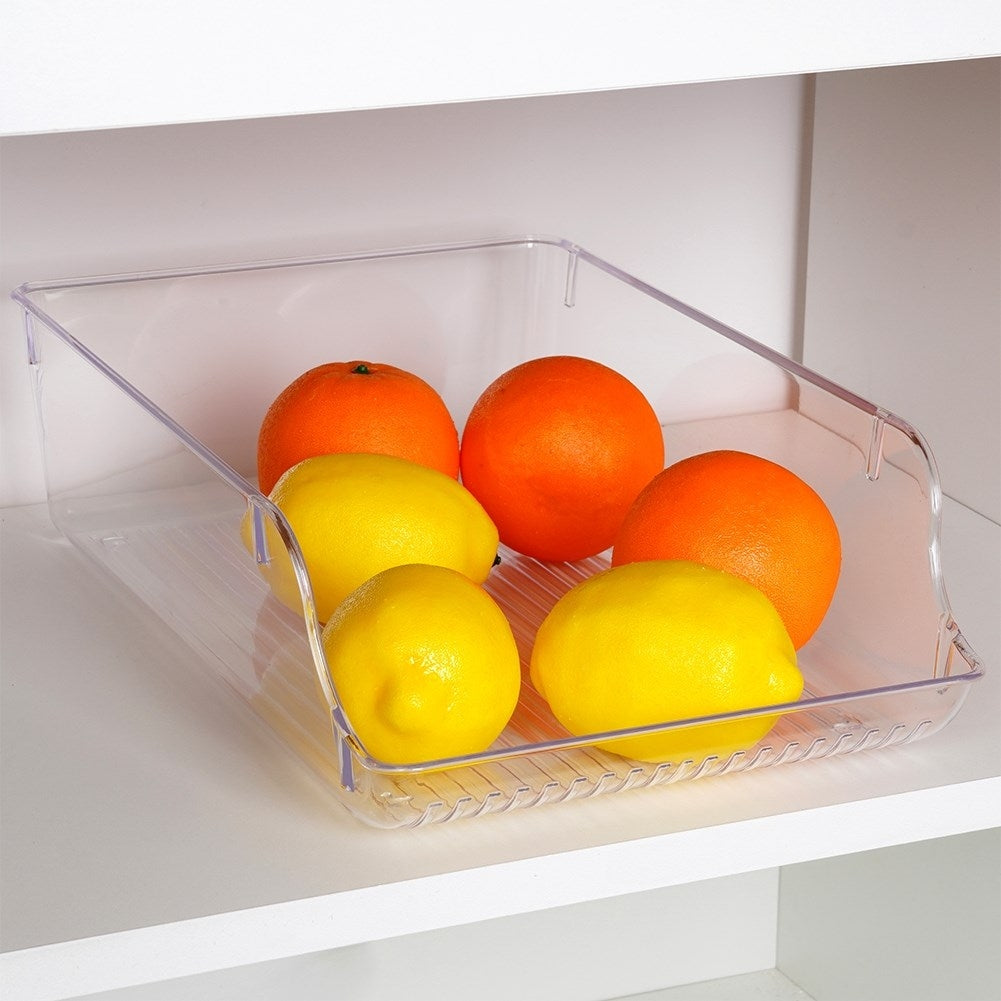 Kitchen container for fridge storage of fruit and vegetables