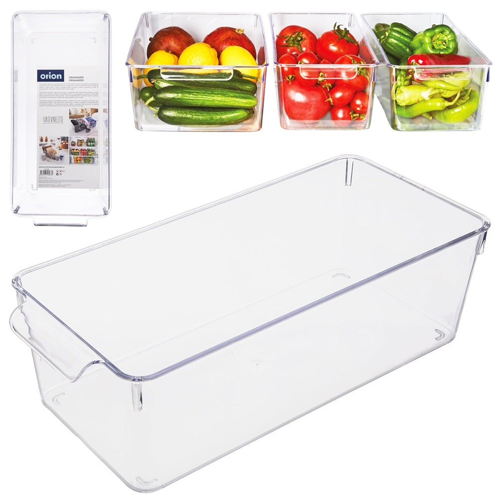 Kitchen container for refrigerator storage of vegetables and fruit