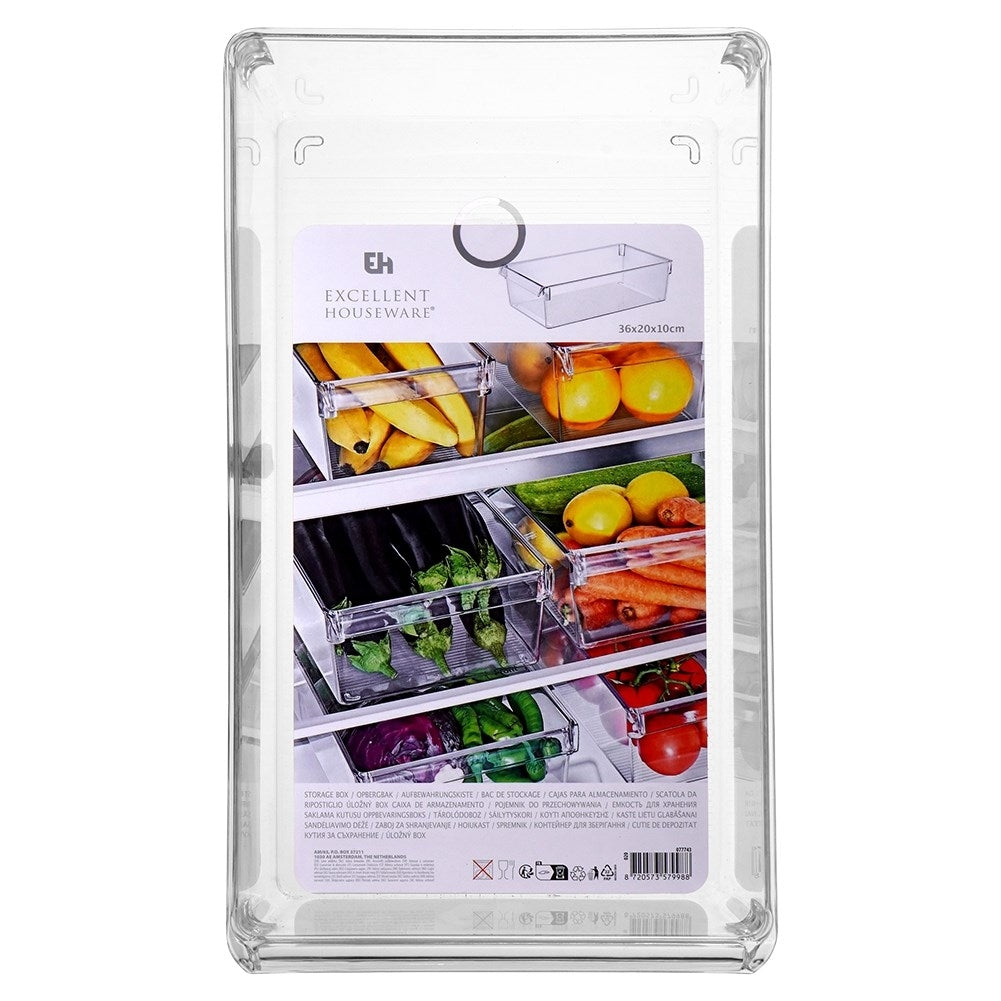 Kitchen container for vegetables and fruit in refrigerator