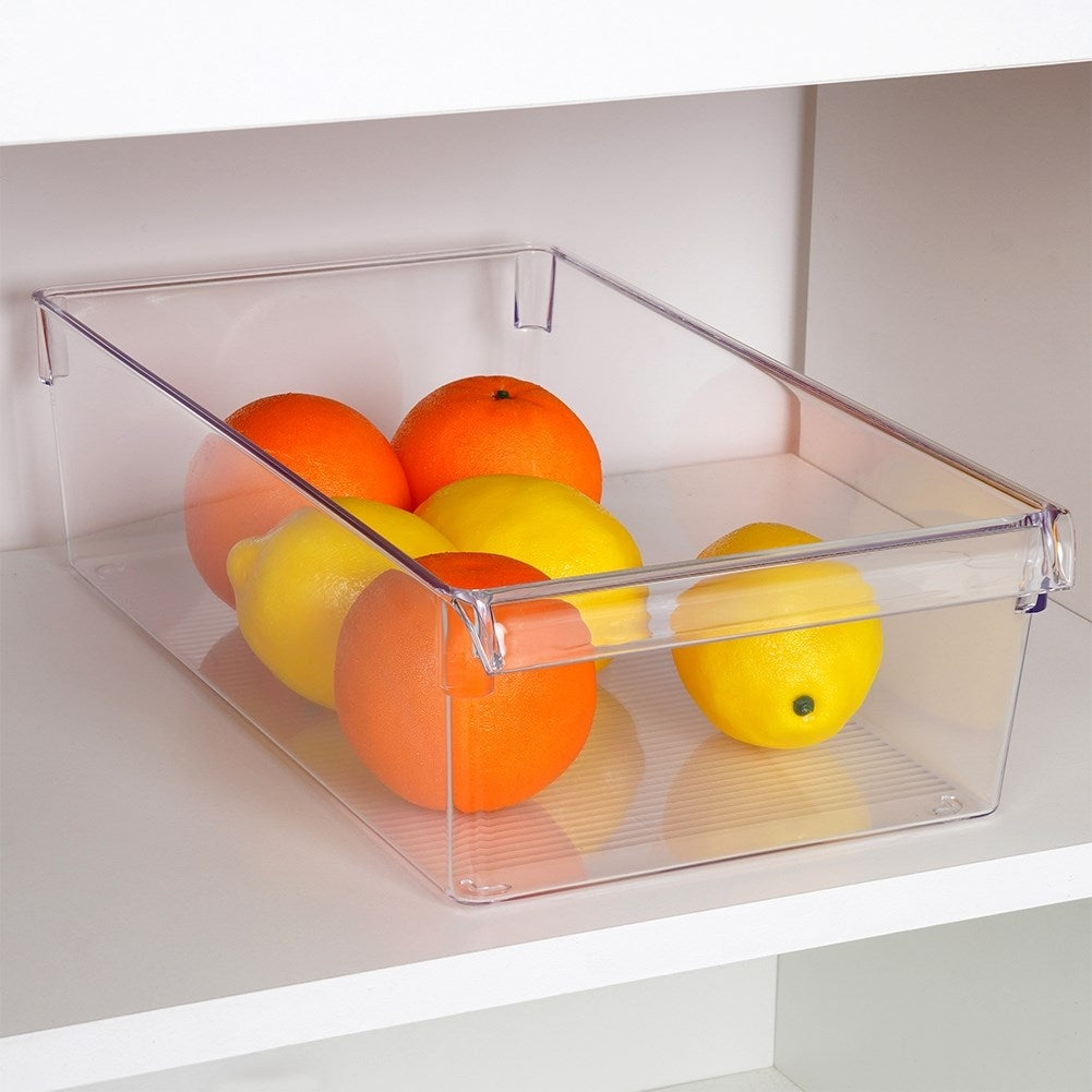 Kitchen container for vegetables and fruit in refrigerator