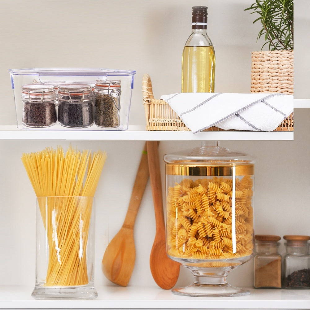 Kitchen container with lid for food storage and organization