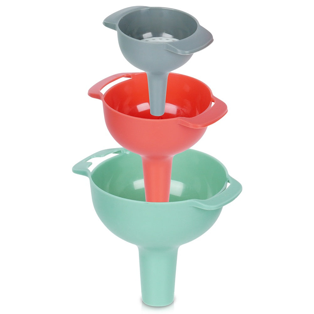 Kitchen funnel and strainer 10/8/6 cm 4 pcs.