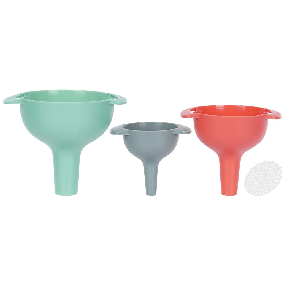 Kitchen funnel and strainer 10/8/6 cm 4 pcs.