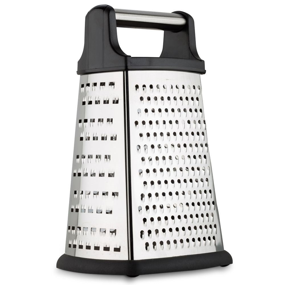 Kitchen grater with 4 blades for vegetables, cheese and spices