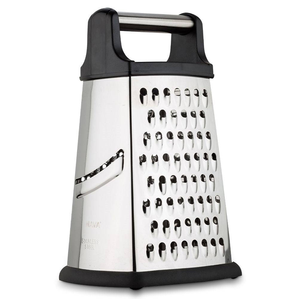 Kitchen grater with 4 blades for vegetables, cheese and spices