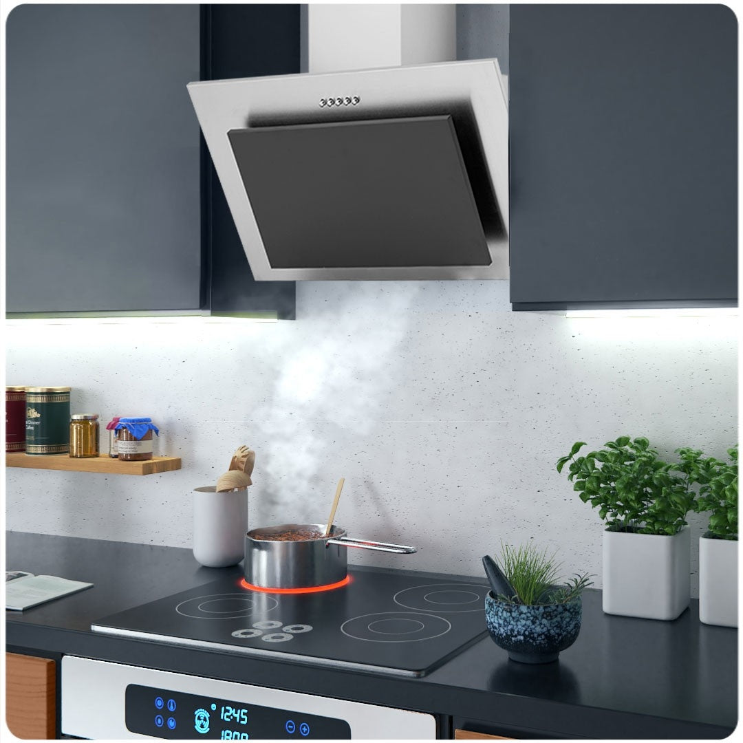 Kitchen hood 60cm Stainless Steel + Black BT-209
