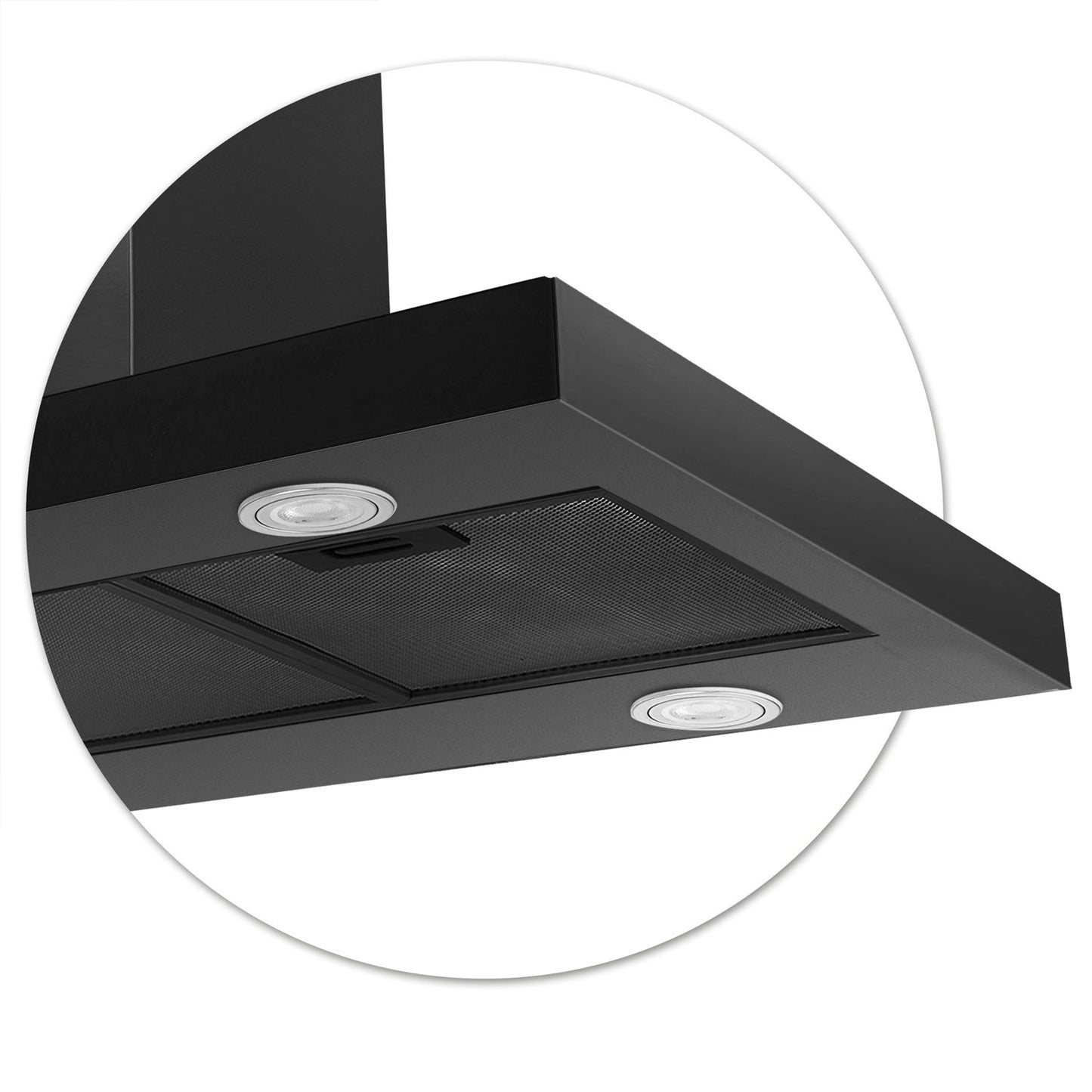 Kitchen hood 90 cm Black Berdsen BE-90E