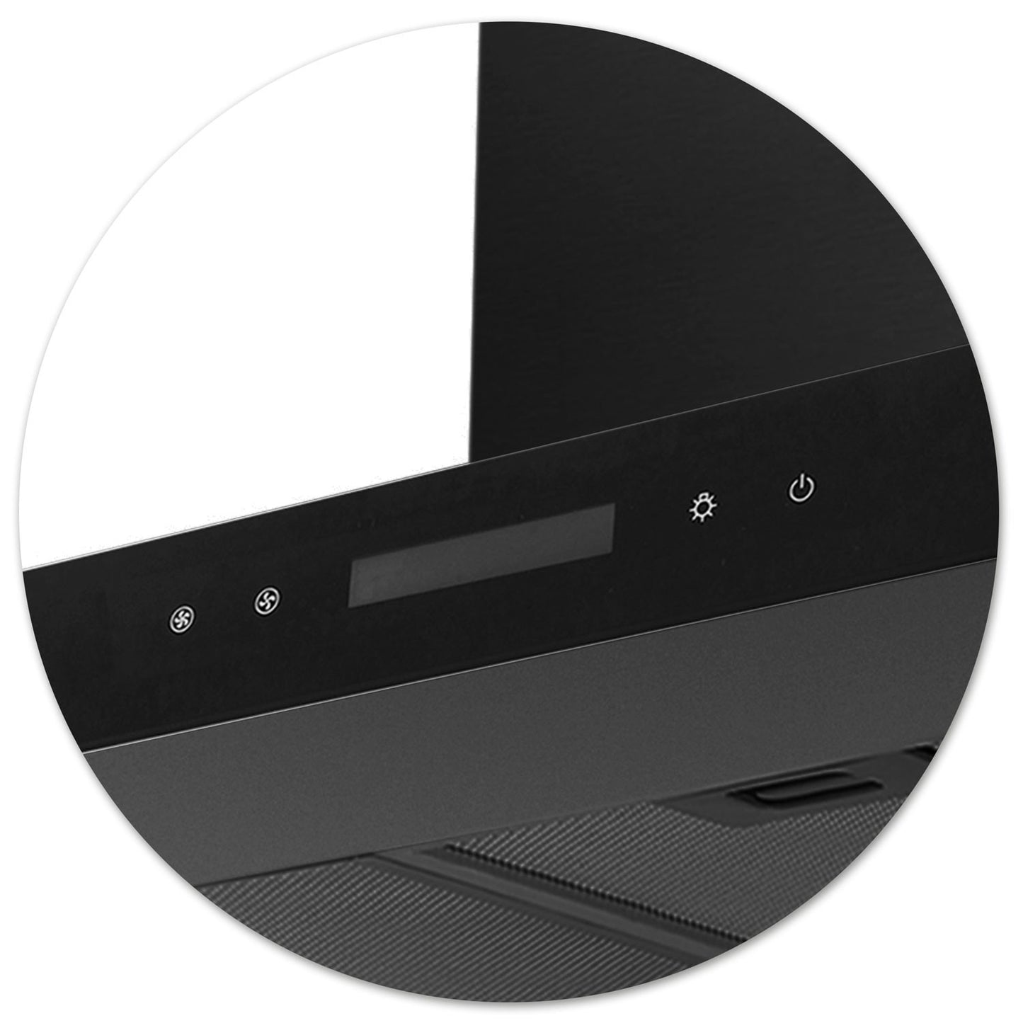 Kitchen hood 90 cm Black Berdsen BE-90S