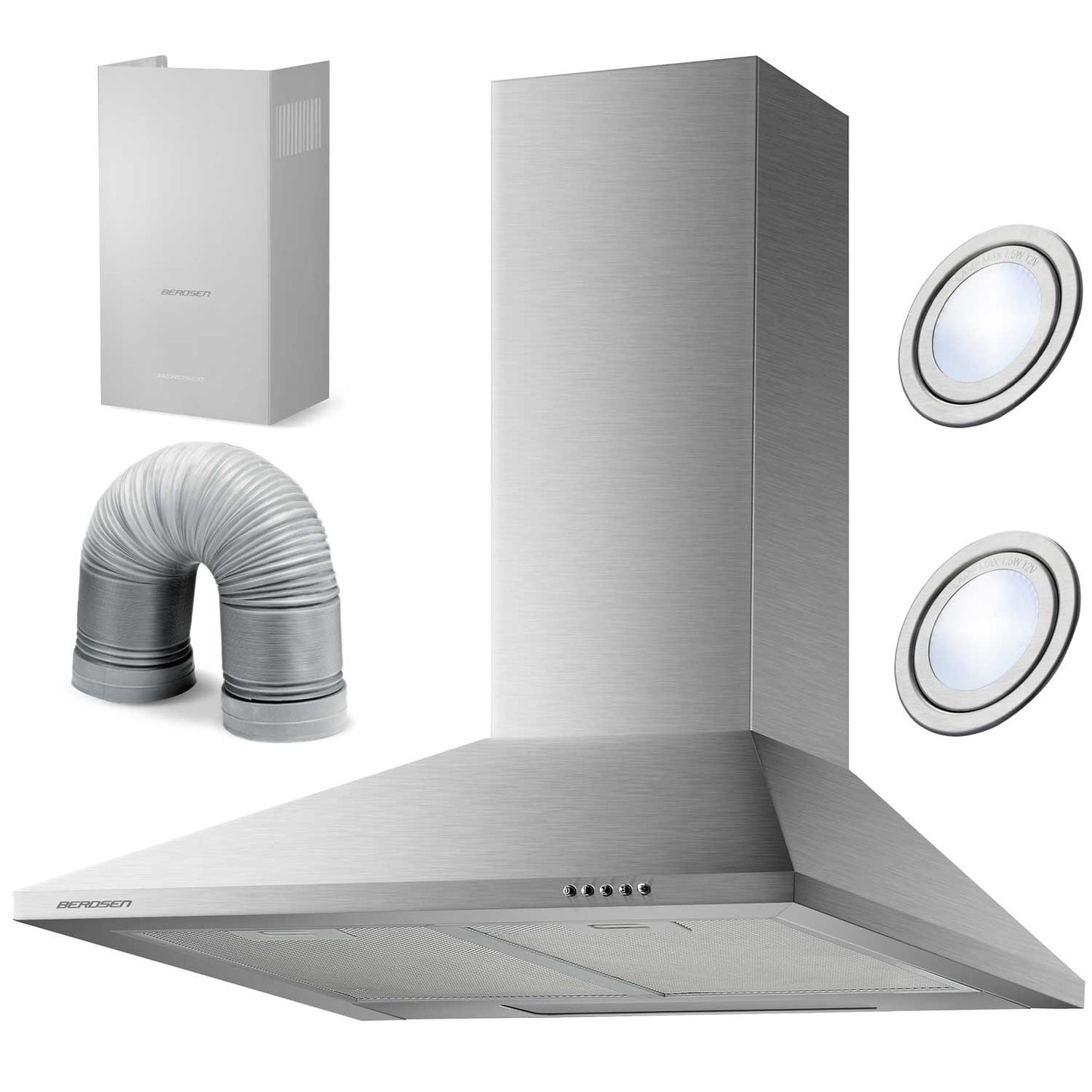Kitchen hood Berdsen BT-213 INOX 60 cm