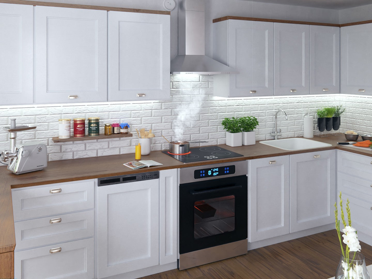 Kitchen hood Berdsen BT-213 INOX 60 cm