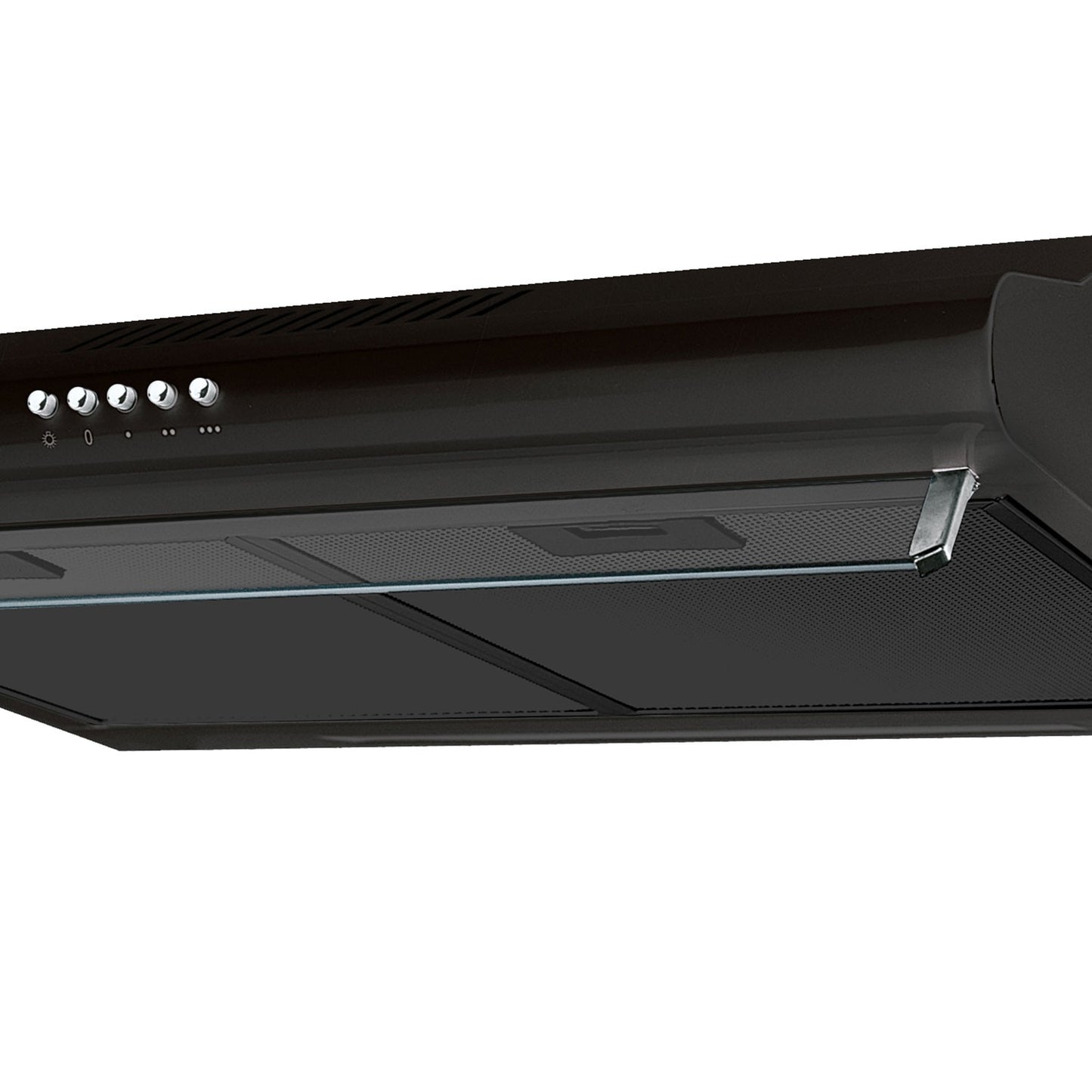 Kitchen hood for under cabinets - 60 cm Berdsen BE-10-A black