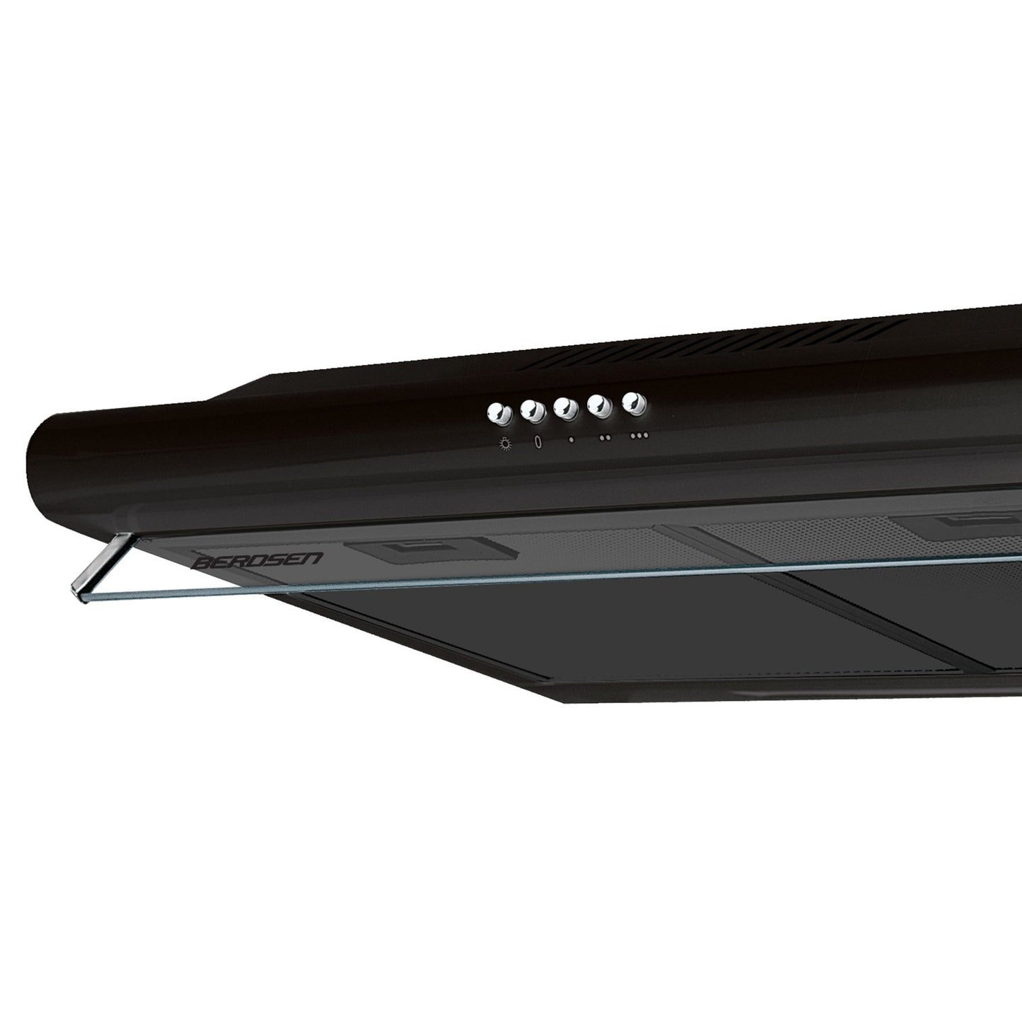 Kitchen hood for under cabinets - 60 cm Berdsen BE-10-A black