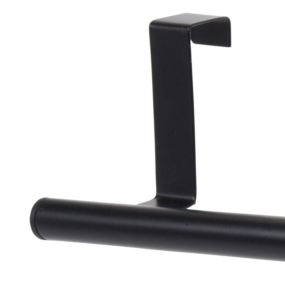 Kitchen hook for cabinet doors in durable metal, stylish black