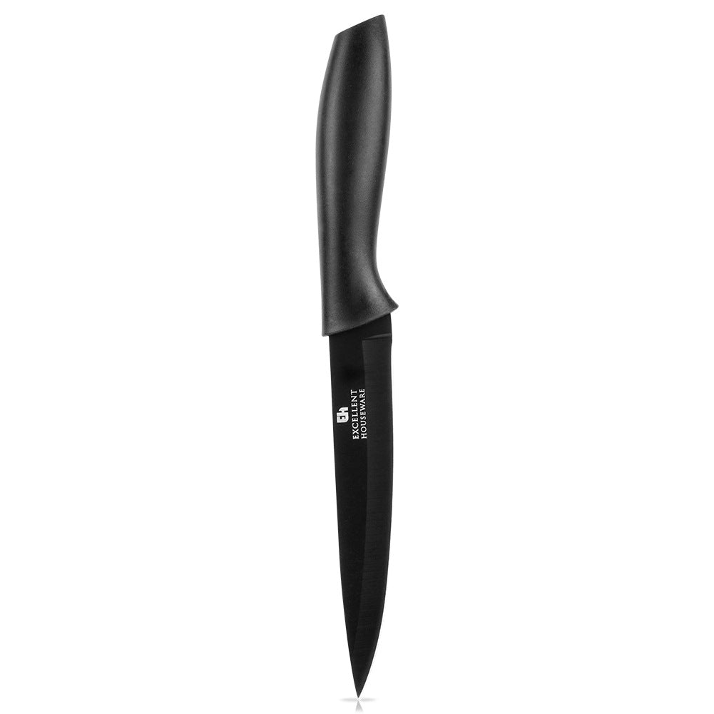Kitchen knife steel black 23 cm