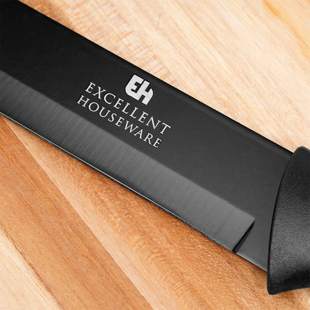 Kitchen knife steel black 32 cm
