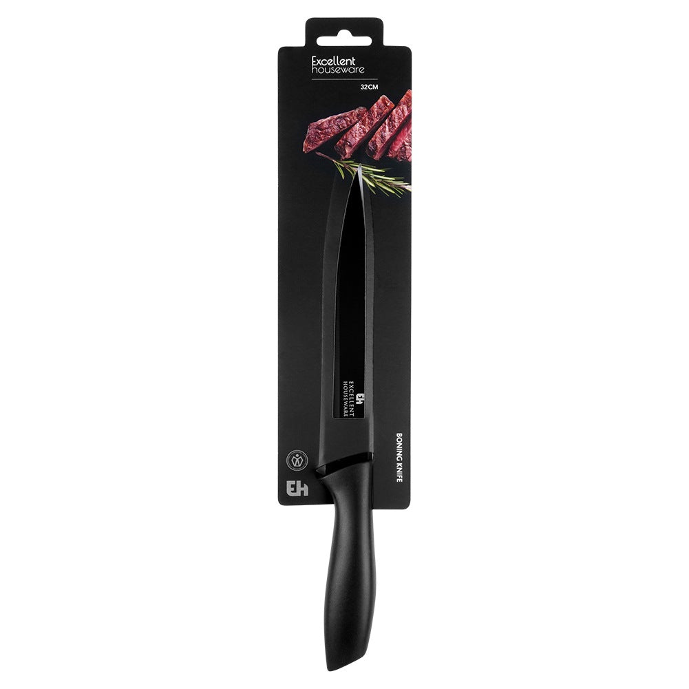Kitchen knife steel black 32 cm