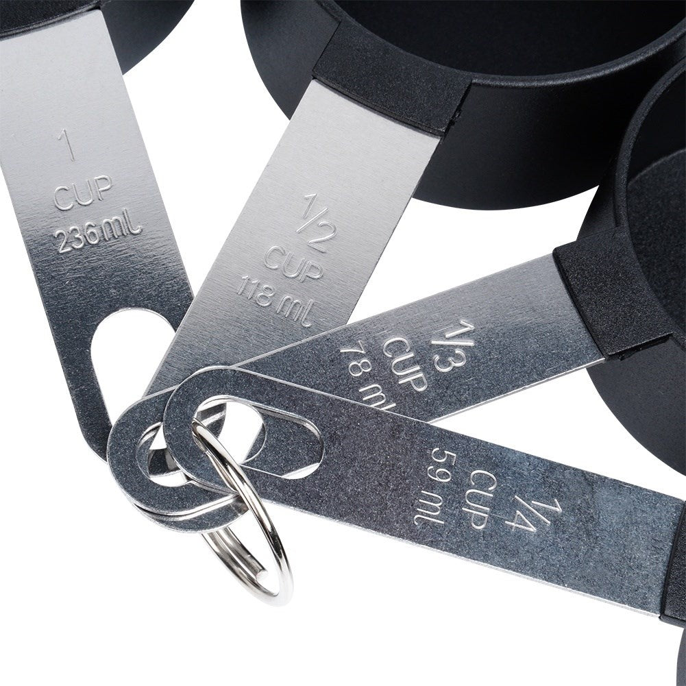 Kitchen measuring set: 4 measuring spoons & 4 measuring cups for easy measuring