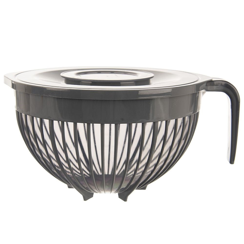 Kitchen mixing bowl with lid measuring cup GREY 3 l