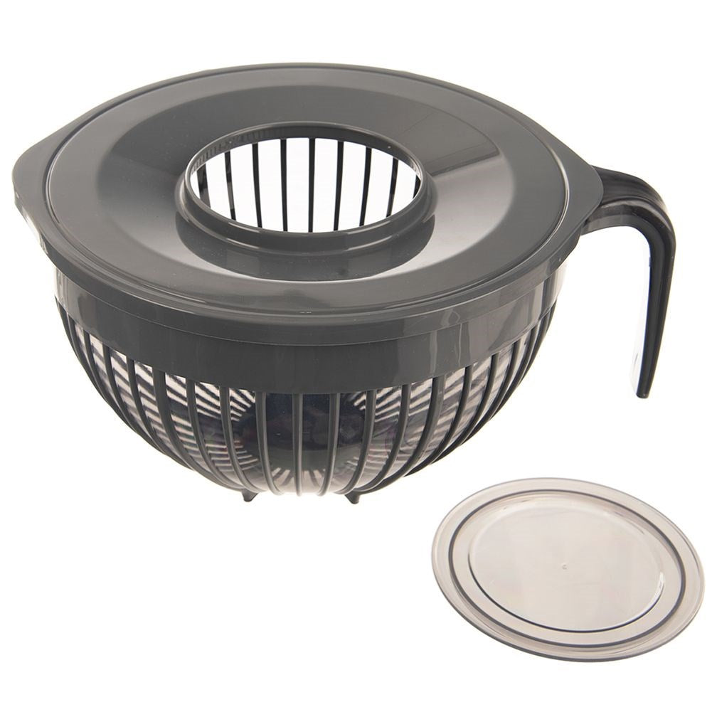 Kitchen mixing bowl with lid measuring cup GREY 3 l