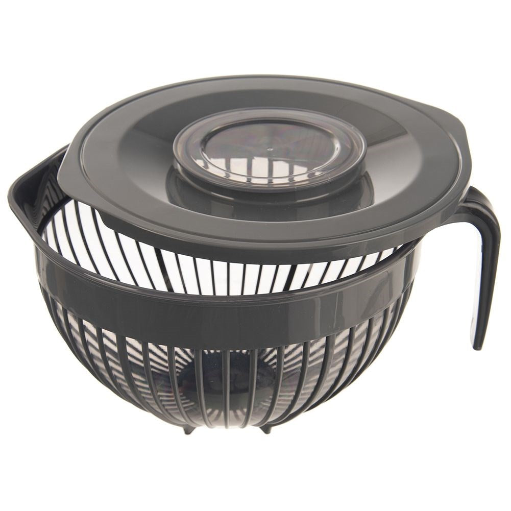 Kitchen mixing bowl with lid measuring cup GREY 3 l