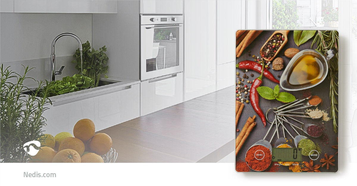 Kitchen scale | Digital | Glass / Plastic | Multicolored