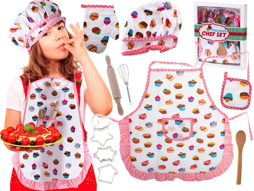 Kitchen set for cooking apron + accessories