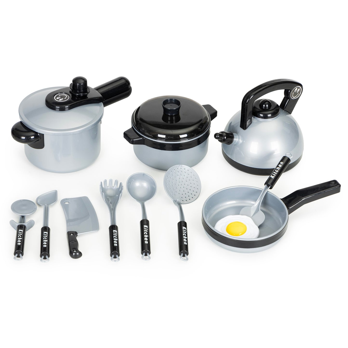 Kitchen set of pots and accessories for children, 14 pieces