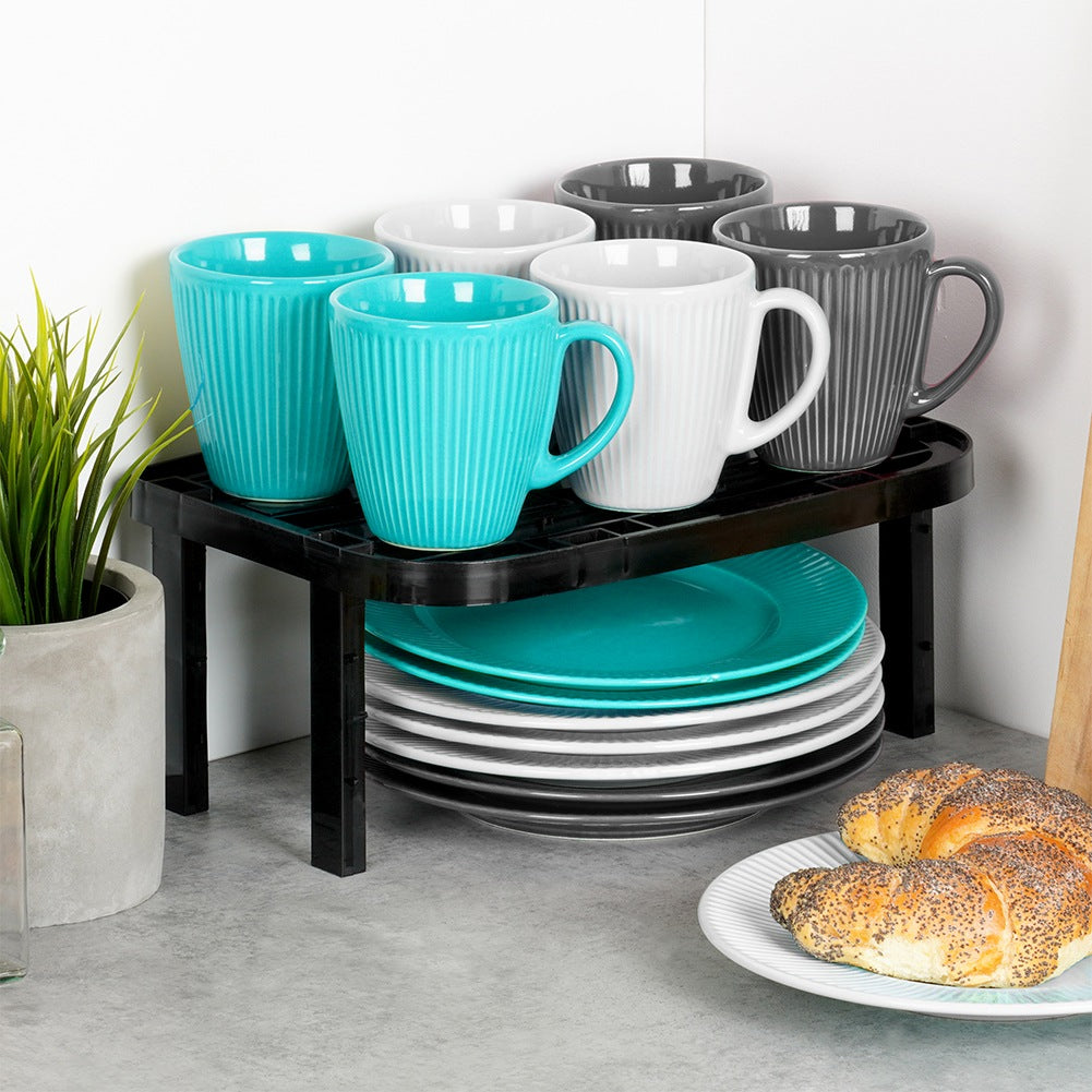 Kitchen shelf black 31x22x14.5 / 11.5 cm