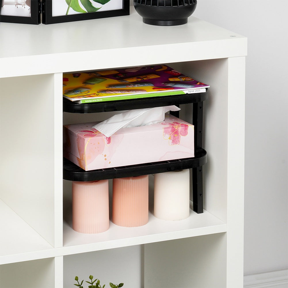 Kitchen shelf black 31x22x14.5 / 11.5 cm