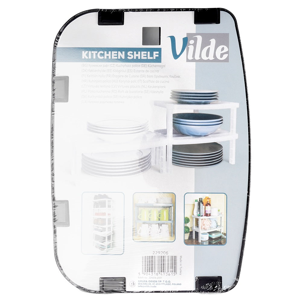Kitchen shelf black 31x22x14.5 / 11.5 cm