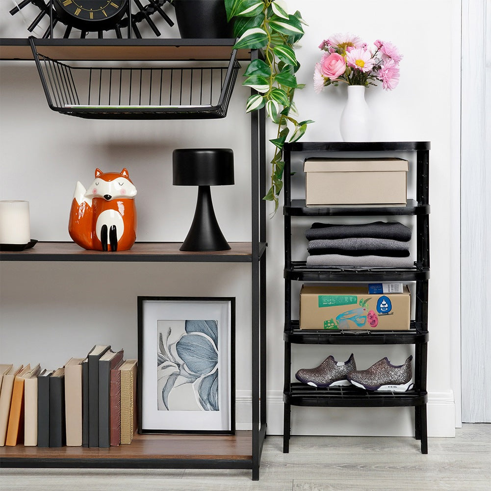 Kitchen shelf black 31x22x14.5 / 11.5 cm