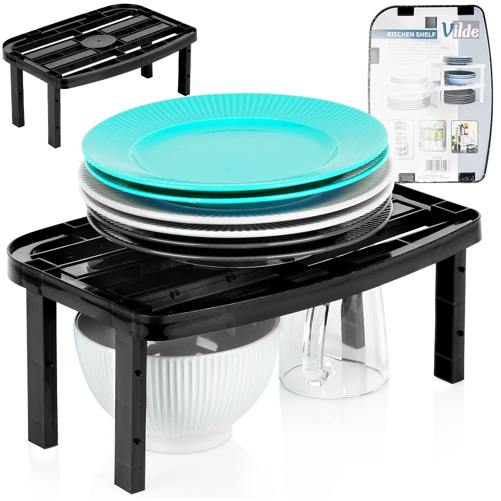 Kitchen shelf black 31x22x14.5 / 11.5 cm