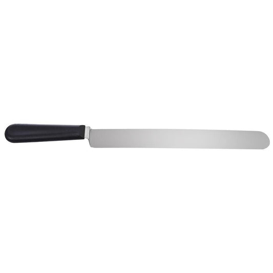 Kitchen spatula in stainless steel for baking and cakes