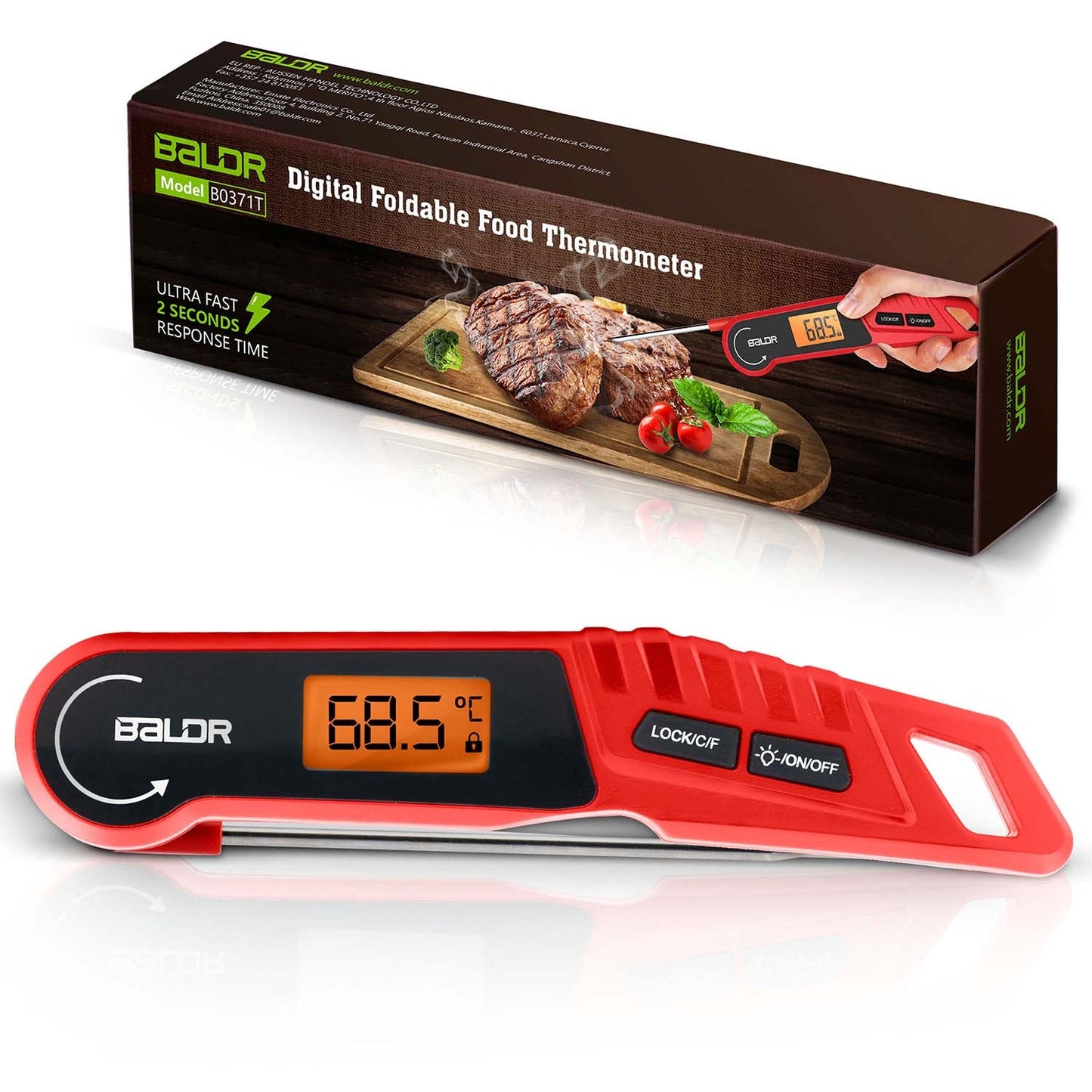 Kitchen thermometer for meat, pin probe, Baldr BD-130