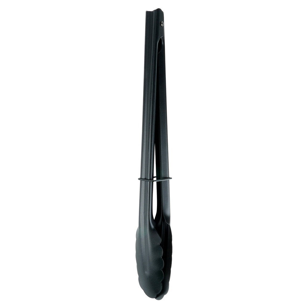 Kitchen tongs steel black 31 cm