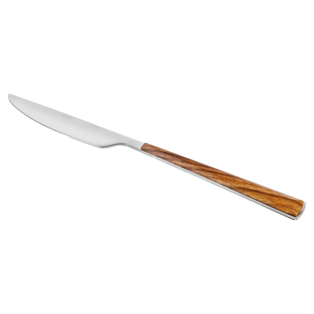 Knife 23cm in stainless steel with wood imitation, dishwasher safe