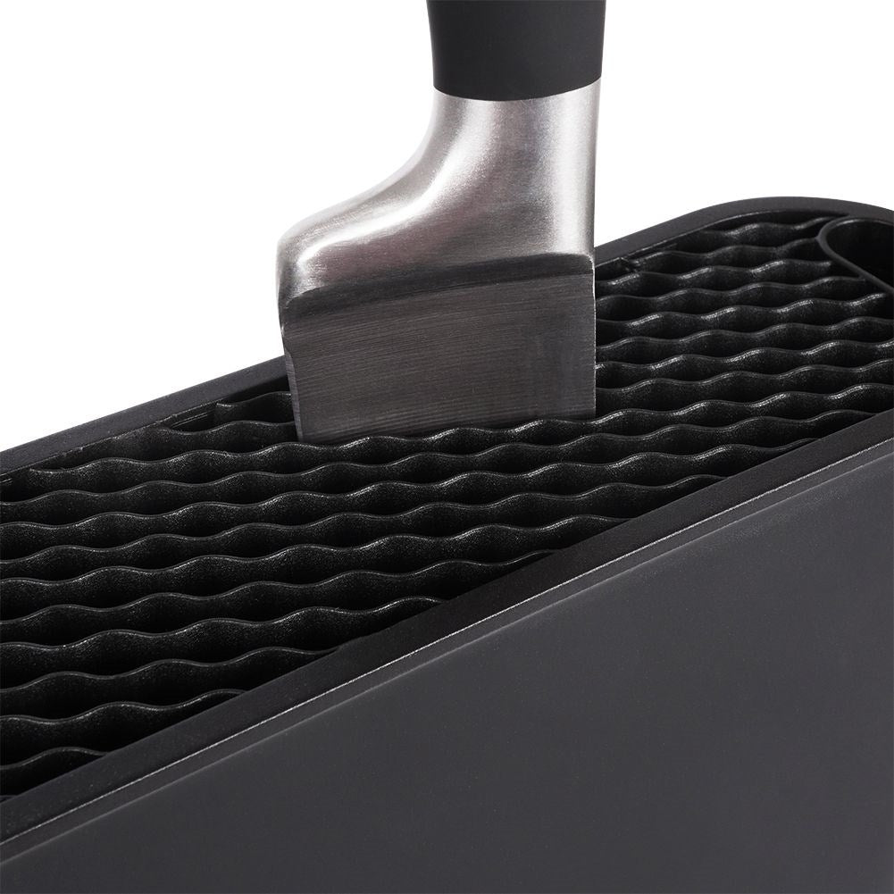 Knife rack: Protection for knives and kitchen utensils in black
