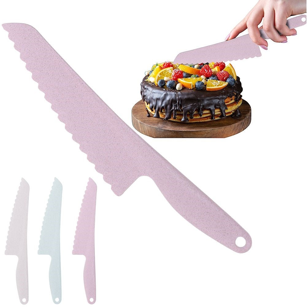 Knife with serrated edge for cakes and tarts, 30 cm long