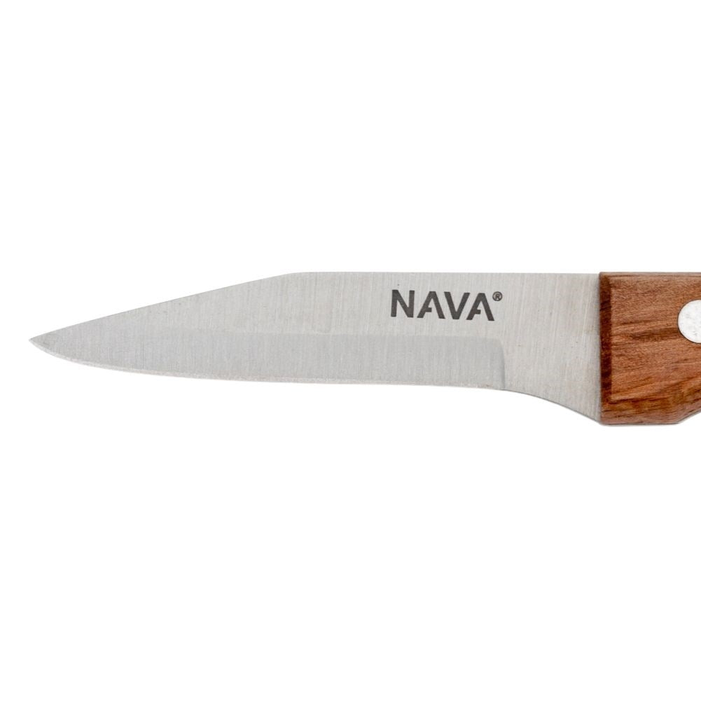 Knives: Stainless Steel Blade & Rivet Wooden Handle for Decoration