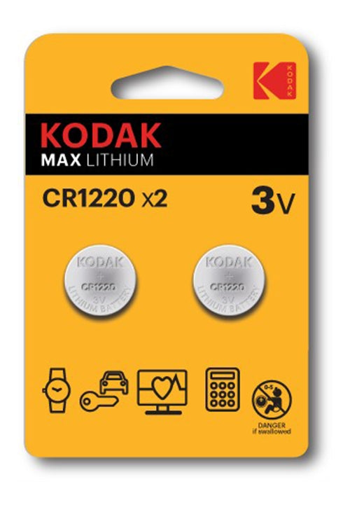 Kodak Max Button cell battery CR1220 3V - 2-pack